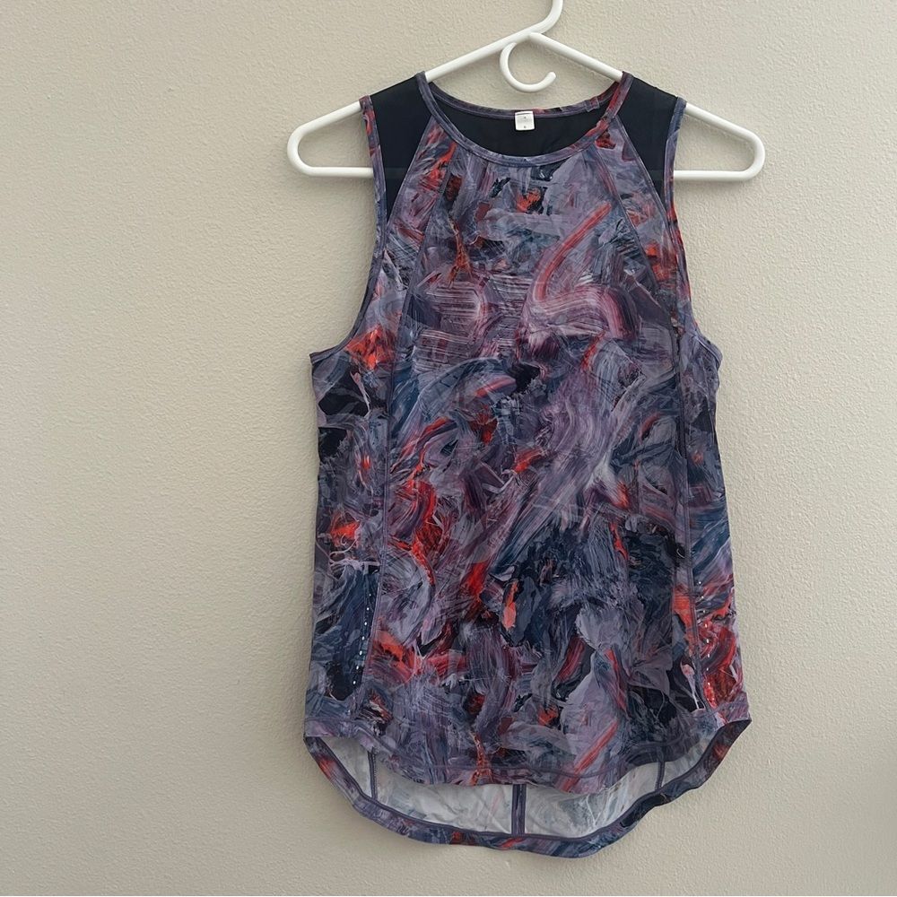 Lululemon Women’s Sculpt Tank size 6 Purple Red Design